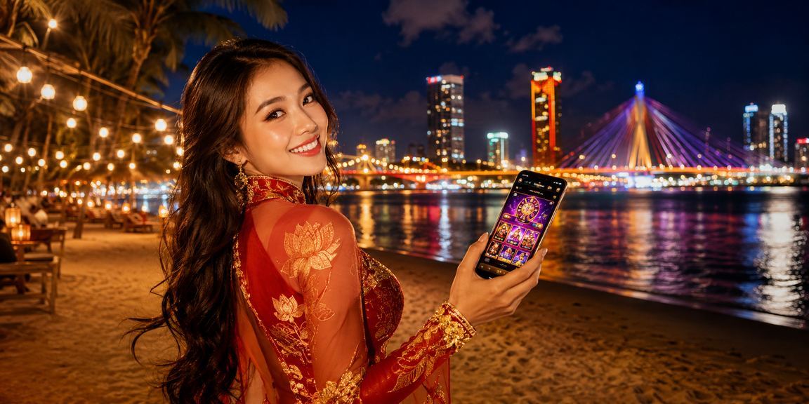 Người dùng tại Đà Nẵng trải nghiệm casino trên điện thoại trong không khí lễ hội sôi động