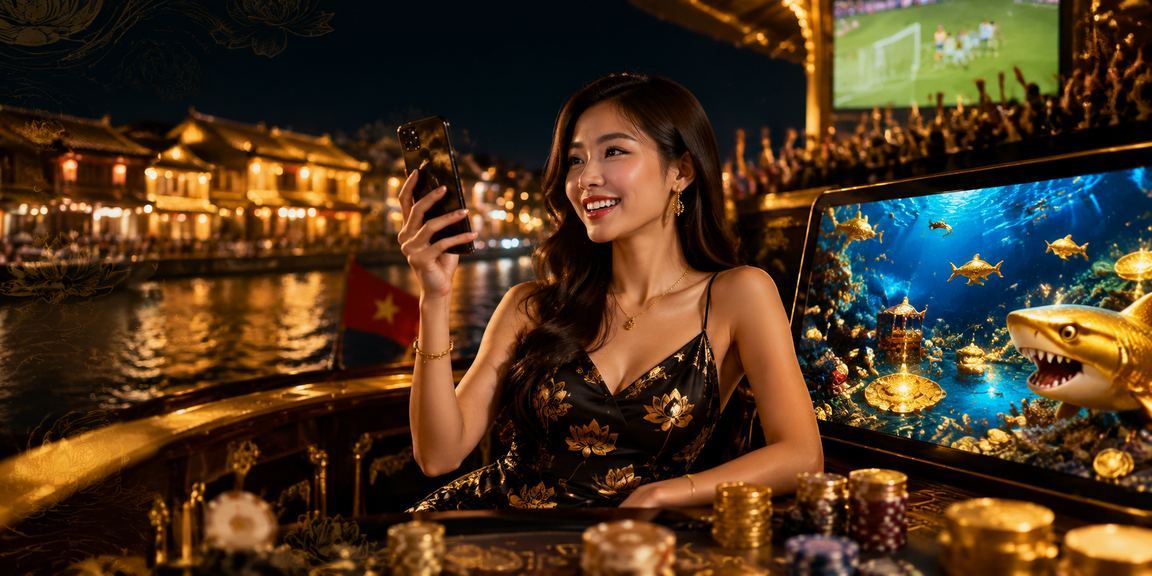 Người dùng tại Hội An thưởng thức cà phê và chơi casino trực tuyến trên điện thoại
